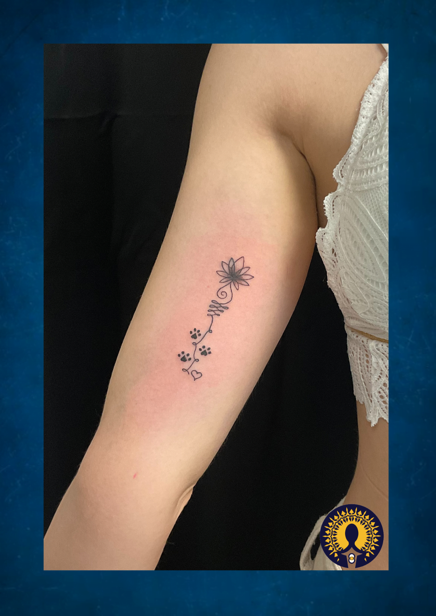 tatouage femme bras unalume lotu