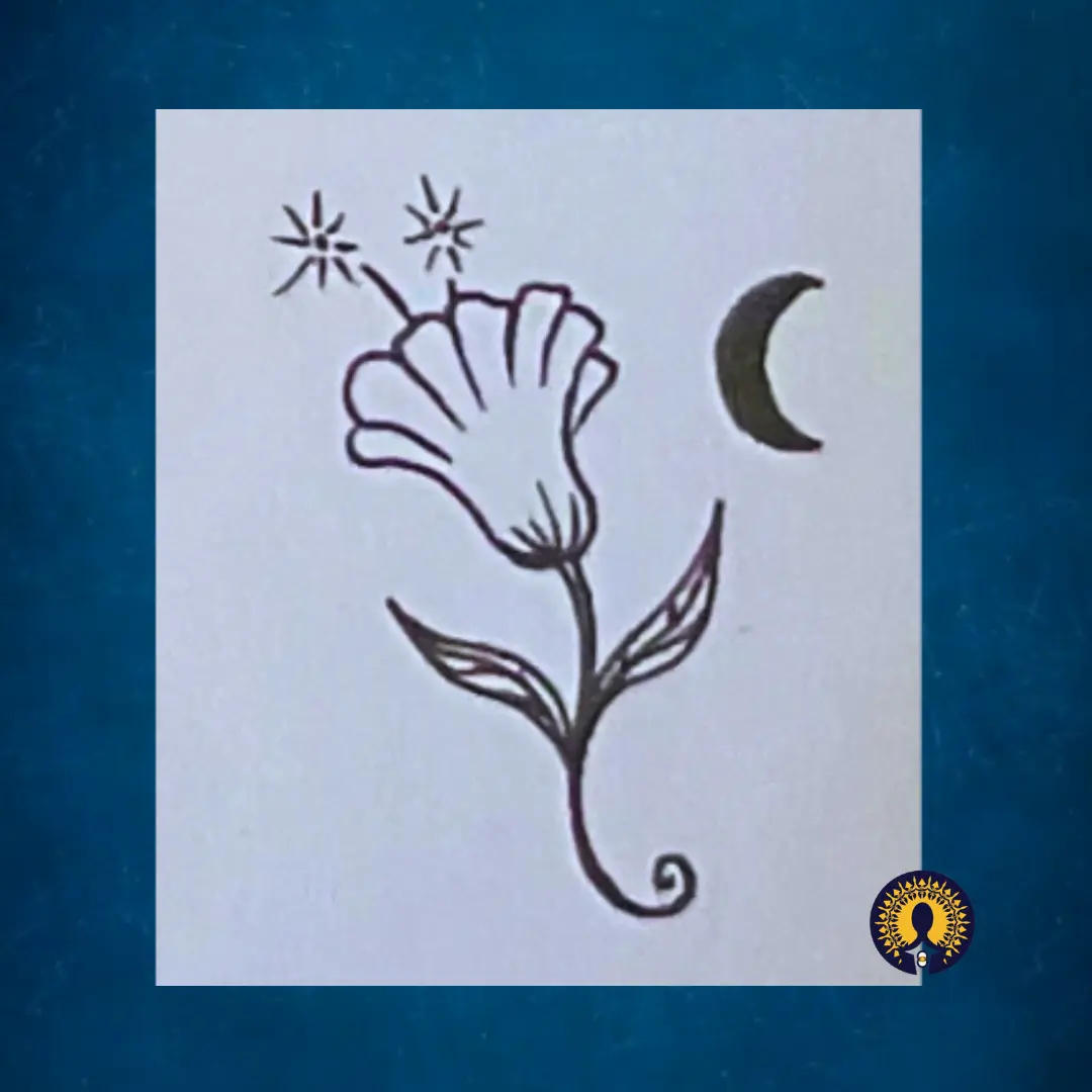 tatouage-fleur-lune